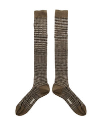 Missoni Missoni Taupe  Womens Waffle Dress Socks-L