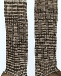 Missoni Missoni Taupe  Womens Waffle Dress Socks-L