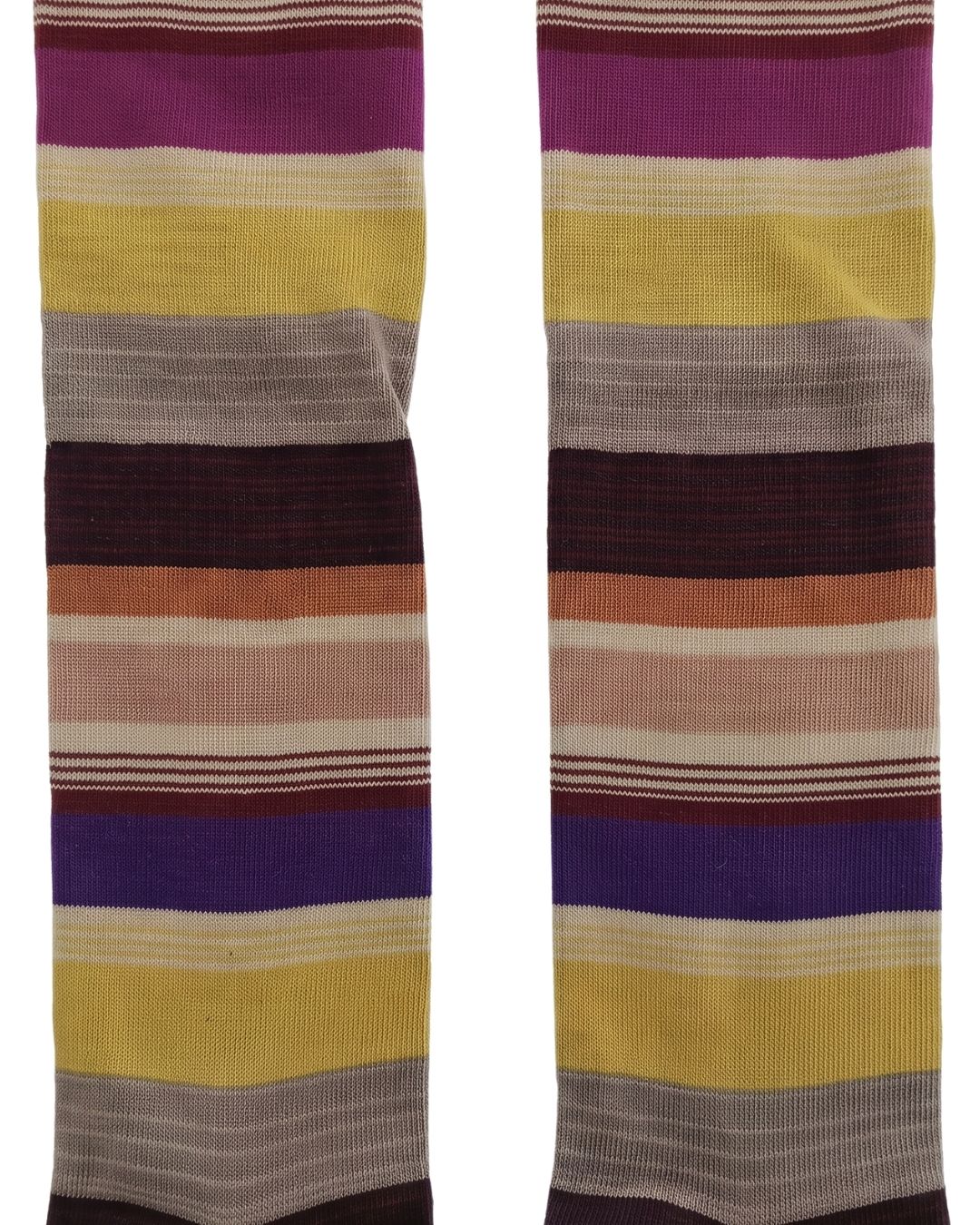 Missoni Missoni Multicolor Womens Wide Strip Dress Socks-L