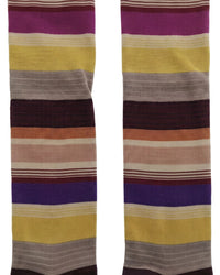 Missoni Missoni Multicolor Womens Wide Strip Dress Socks-L