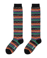 Missoni Missoni Black Multi Metallic Womens Dress Socks-M
