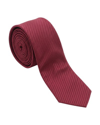 ARMANI COLLEZIONI Armani Collezione Mens Burgundy Tonal Stripe Neck Tie