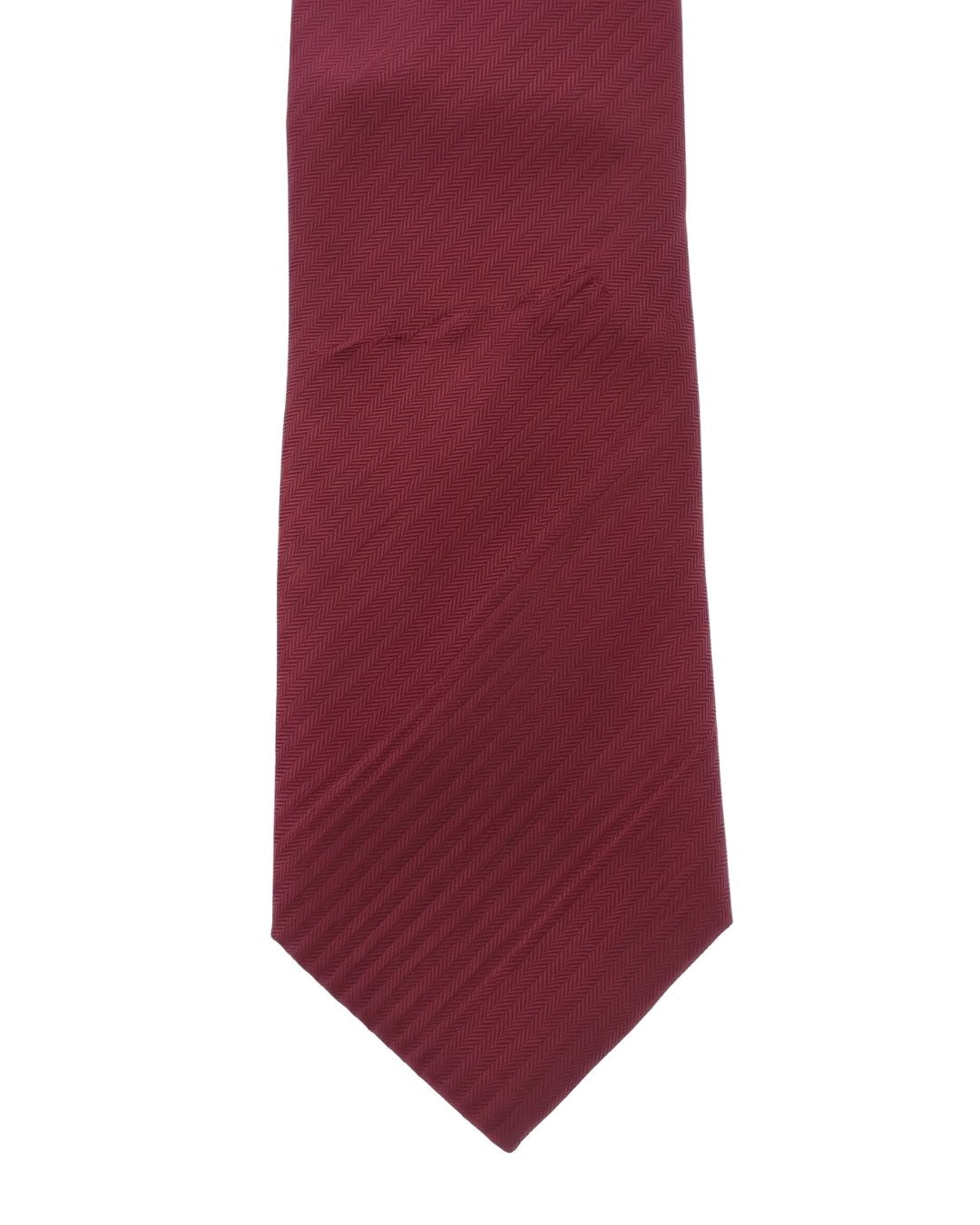 ARMANI COLLEZIONI Armani Collezione Mens Burgundy Tonal Stripe Neck Tie