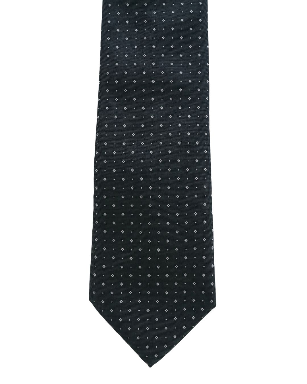 Armani Collezioni Mens Black / Gray Micro Dot Neck Tie