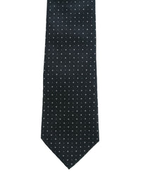 Armani Collezioni Mens Black / Gray Micro Dot Neck Tie