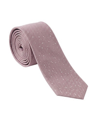 ARMANI COLLEZIONI Armani Collezioni Mens Dusty Pink Micro Dot Silk Neck Tie