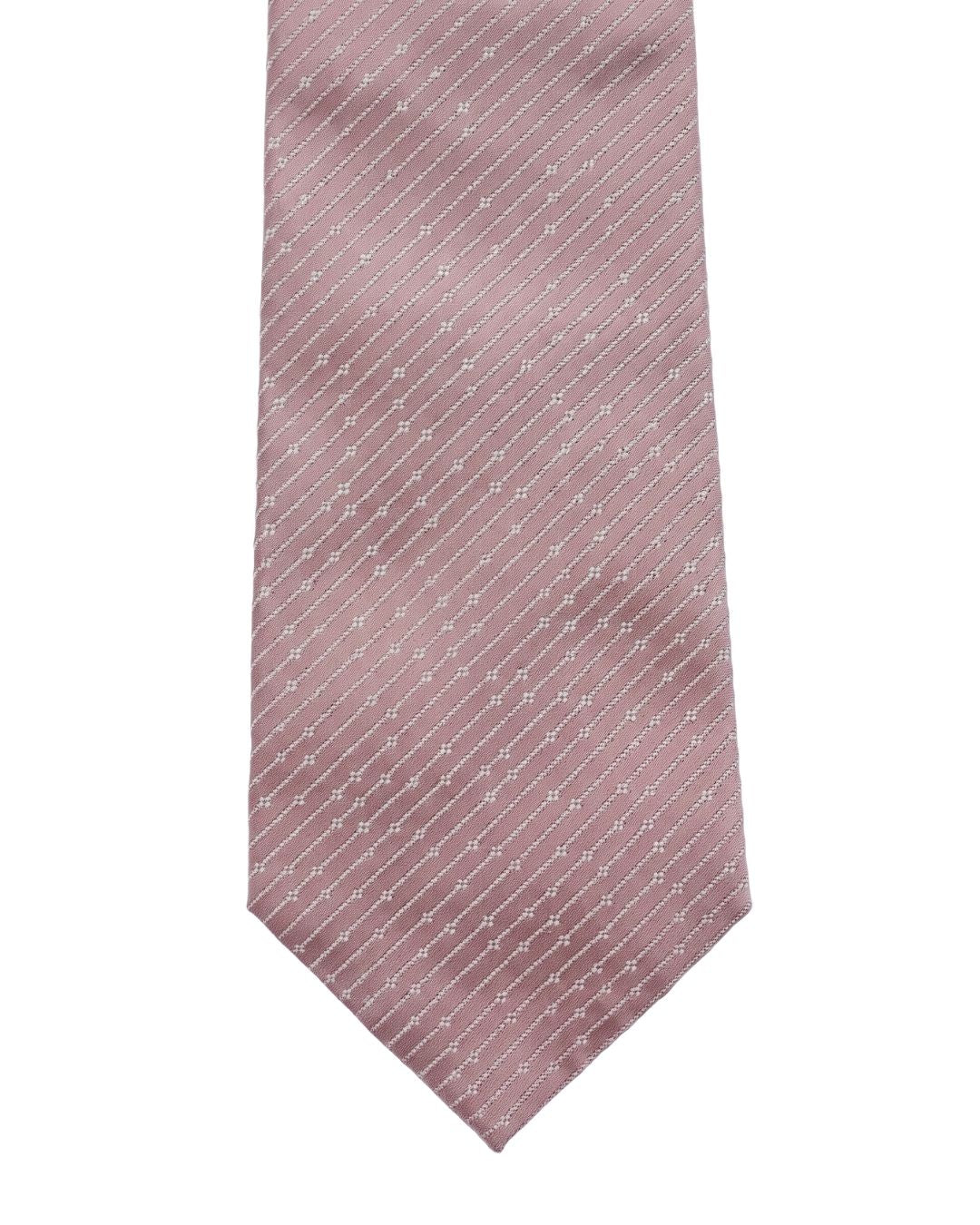 ARMANI COLLEZIONI Armani Collezioni Mens Dusty Pink Micro Dot Silk Neck Tie