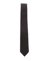 ARMANI COLLEZIONI Armani Collezione Mens Black / Gray Micro Geometric Neck Tie