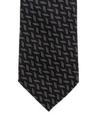 ARMANI COLLEZIONI Armani Collezione Mens Black / Gray Micro Geometric Neck Tie