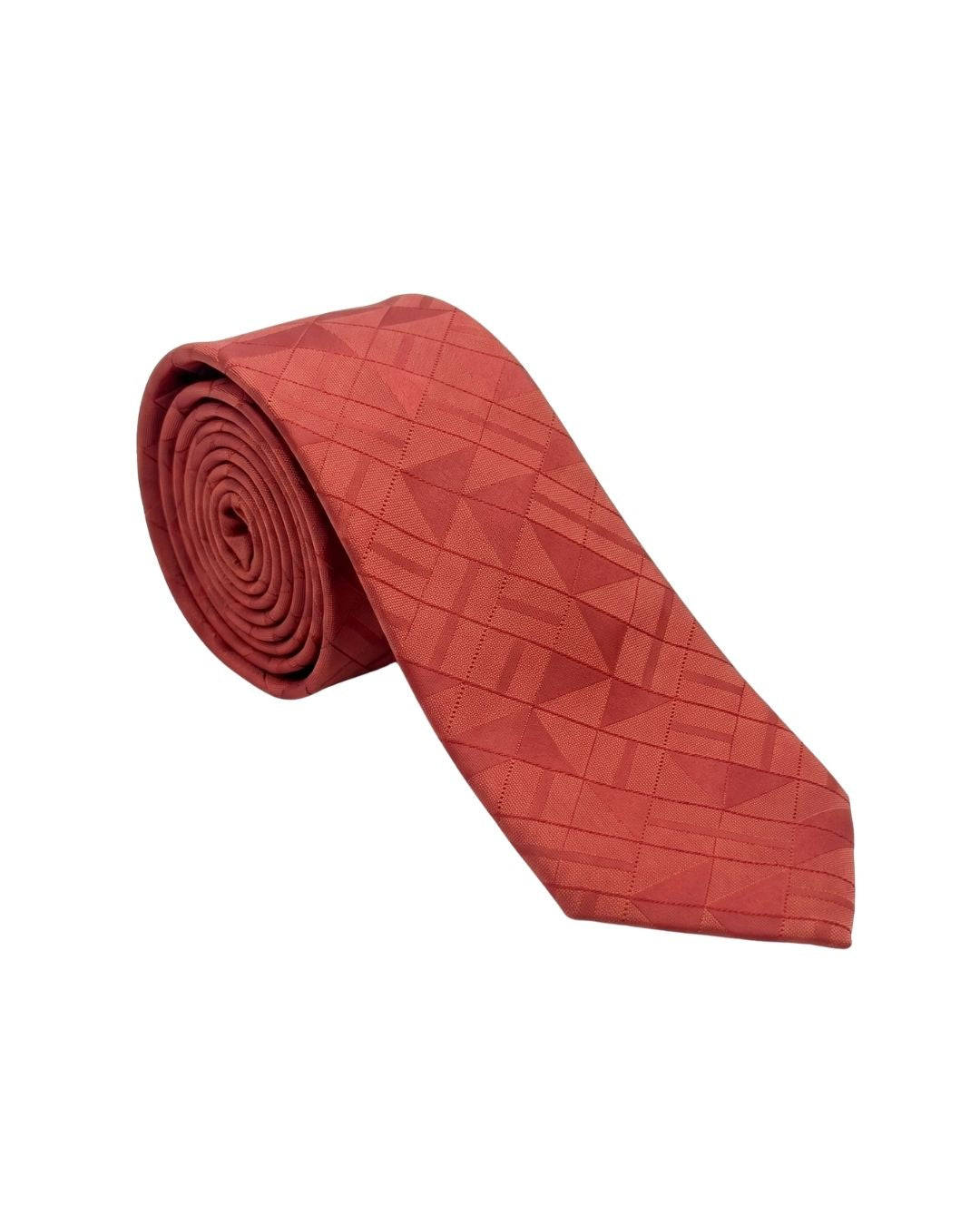 ARMANI COLLEZIONI Armani Collezione Mens Red Tonal Diamond Neck Tie