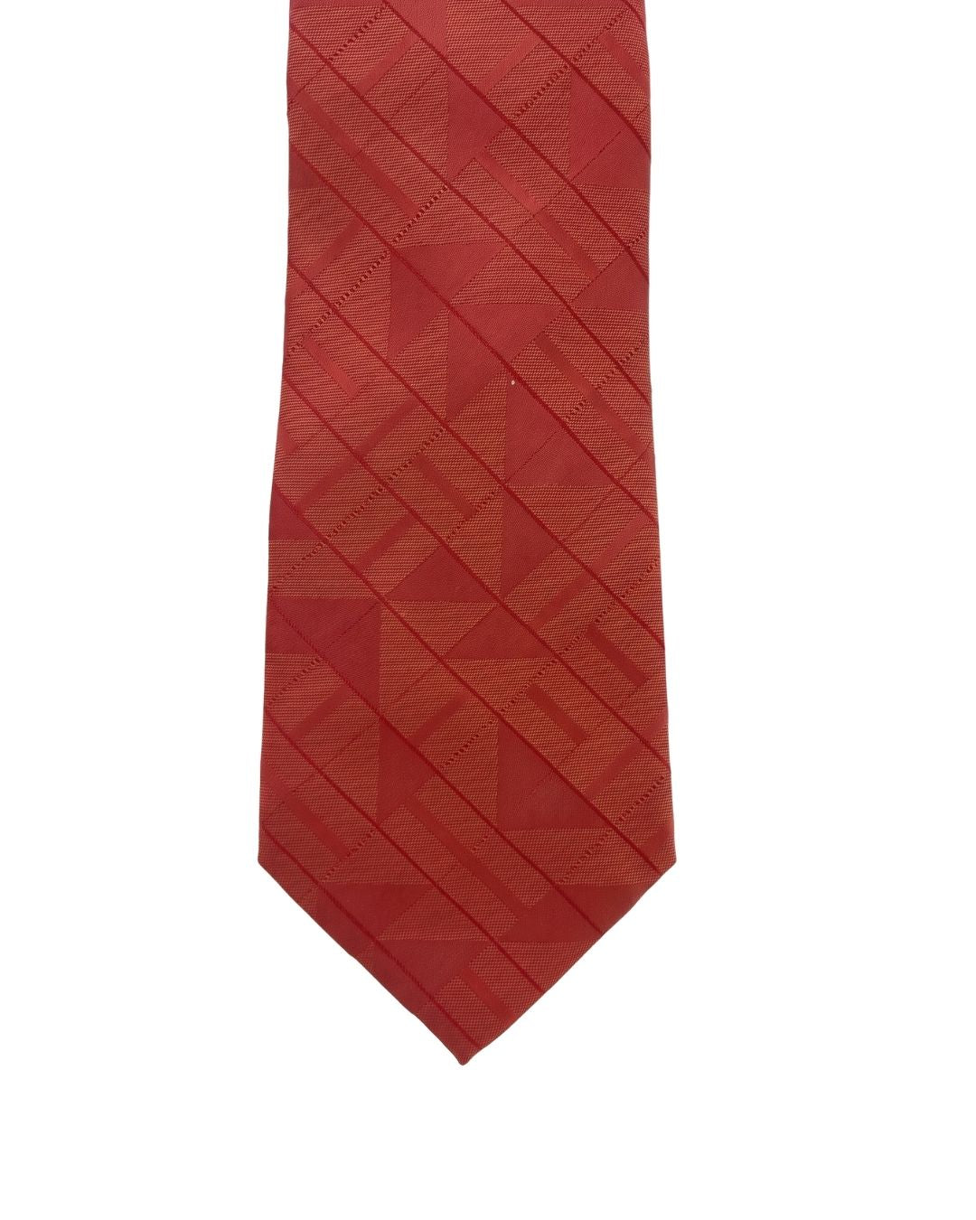 ARMANI COLLEZIONI Armani Collezione Mens Red Tonal Diamond Neck Tie