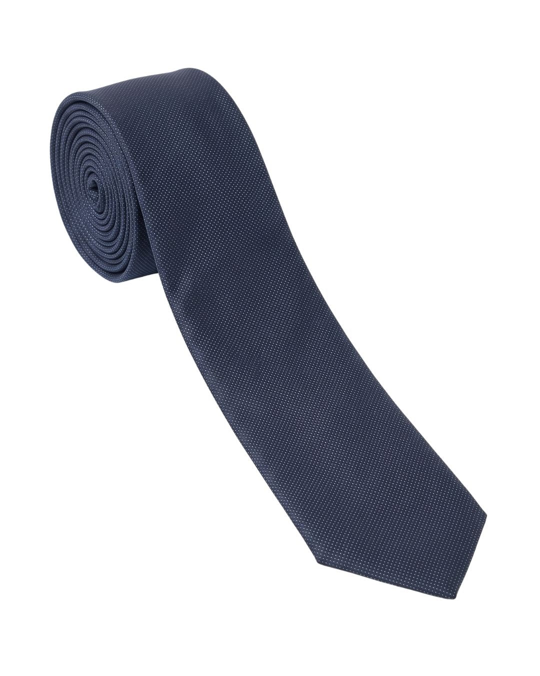 ARMANI COLLEZIONI Armani Collezioni Mens Navy Blue Tonal Textured Neck Tie