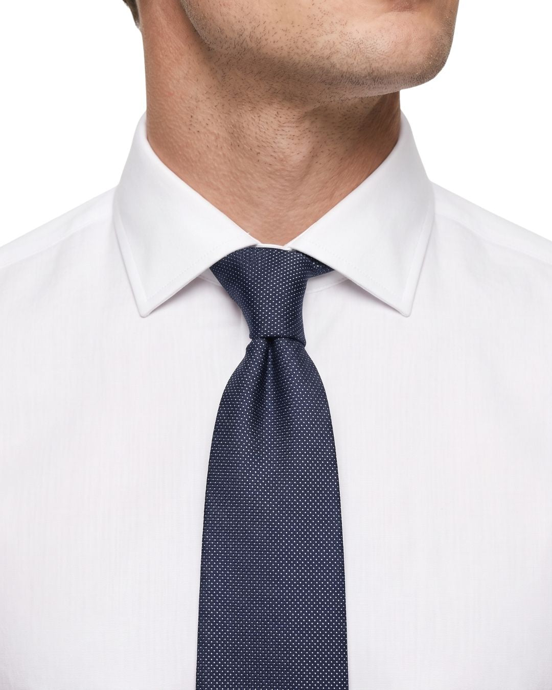 ARMANI COLLEZIONI Armani Collezioni Mens Navy Blue Tonal Textured Neck Tie