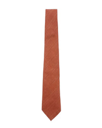 ARMANI COLLEZIONI Armani Collezione Mens Burnt Orange Textured Neck Tie