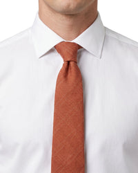 ARMANI COLLEZIONI Armani Collezione Mens Burnt Orange Textured Neck Tie