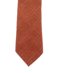 ARMANI COLLEZIONI Armani Collezione Mens Burnt Orange Textured Neck Tie