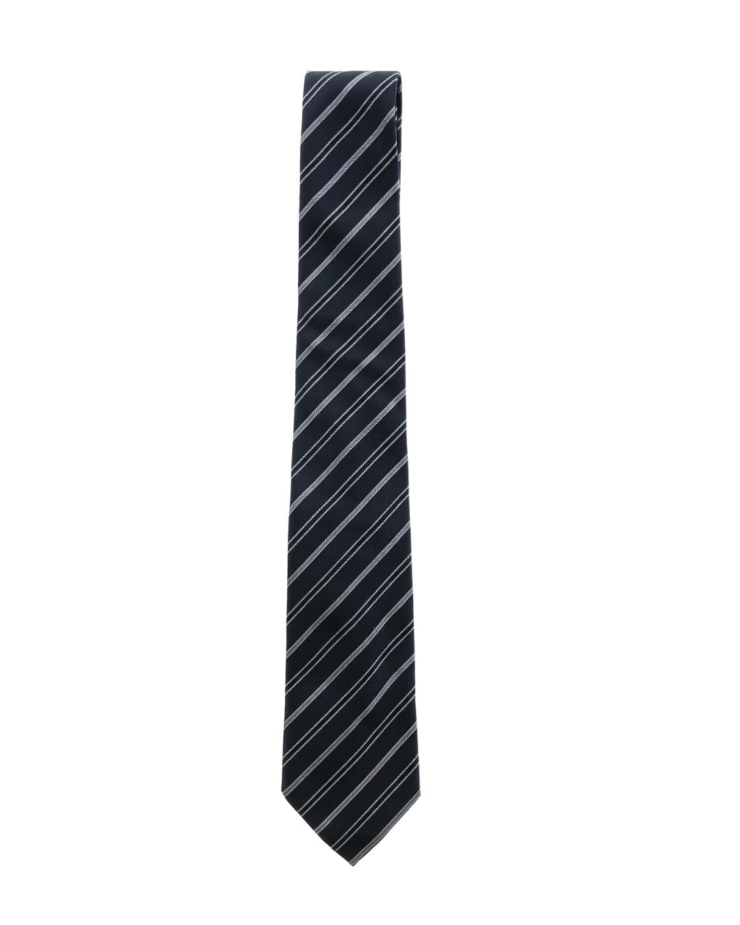 ARMANI COLLEZIONI Armani Collezione Mens Black / Gray Diagonal Stripe Neck Tie