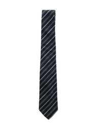 ARMANI COLLEZIONI Armani Collezione Mens Black / Gray Diagonal Stripe Neck Tie