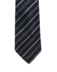 ARMANI COLLEZIONI Armani Collezione Mens Black / Gray Diagonal Stripe Neck Tie