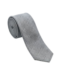 Armani Collezioni Mens Light Gray Tonal Textured Neck Tie