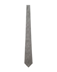 Armani Collezioni Mens Light Gray Tonal Textured Neck Tie