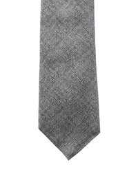 Armani Collezioni Mens Light Gray Tonal Textured Neck Tie
