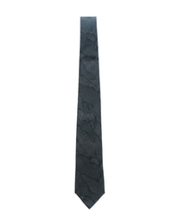 Armani Collezioni Mens Black / Charcoal Tonal Abstract Neck Tie