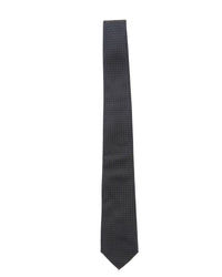 Armani Collezioni Mens Black / Gray Micro Dot Neck Tie