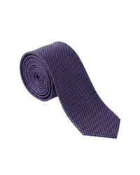 ARMANI COLLEZIONI Armani Collezioni Mens Navy / White Micro Dot Silk Neck Tie