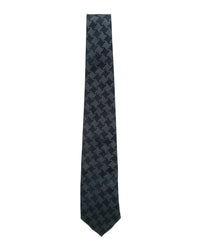 ARMANI COLLEZIONI Armani Collezioni Mens Black / Gray Geometric Silk Neck Tie