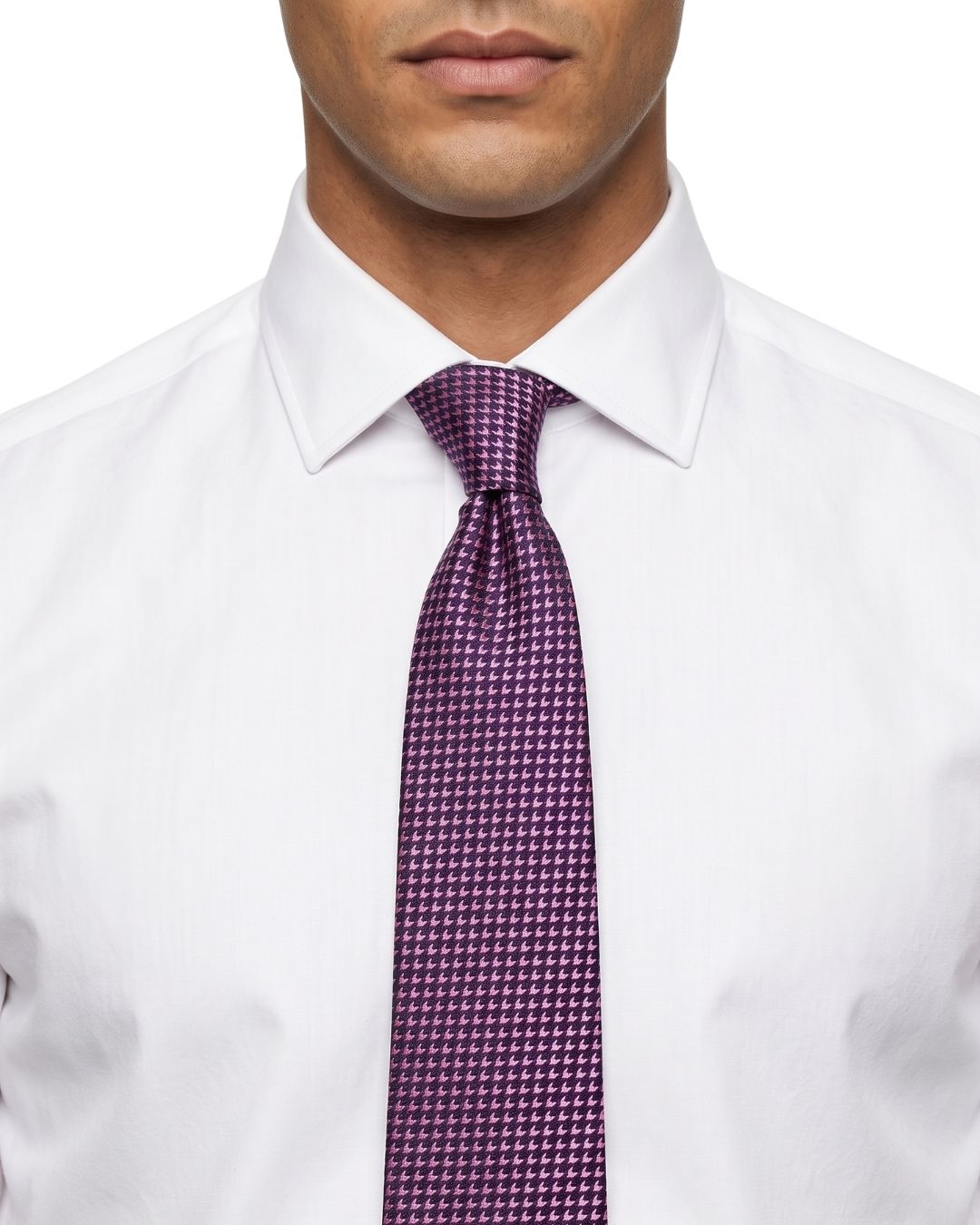 ARMANI COLLEZIONI Armani Collezioni Mens Purple Micro Dot Silk Neck Tie