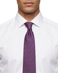 ARMANI COLLEZIONI Armani Collezioni Mens Purple Micro Dot Silk Neck Tie