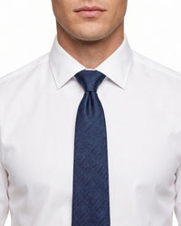 Armani Collezioni Mens Blue / Navy Tonal Textured Neck Tie
