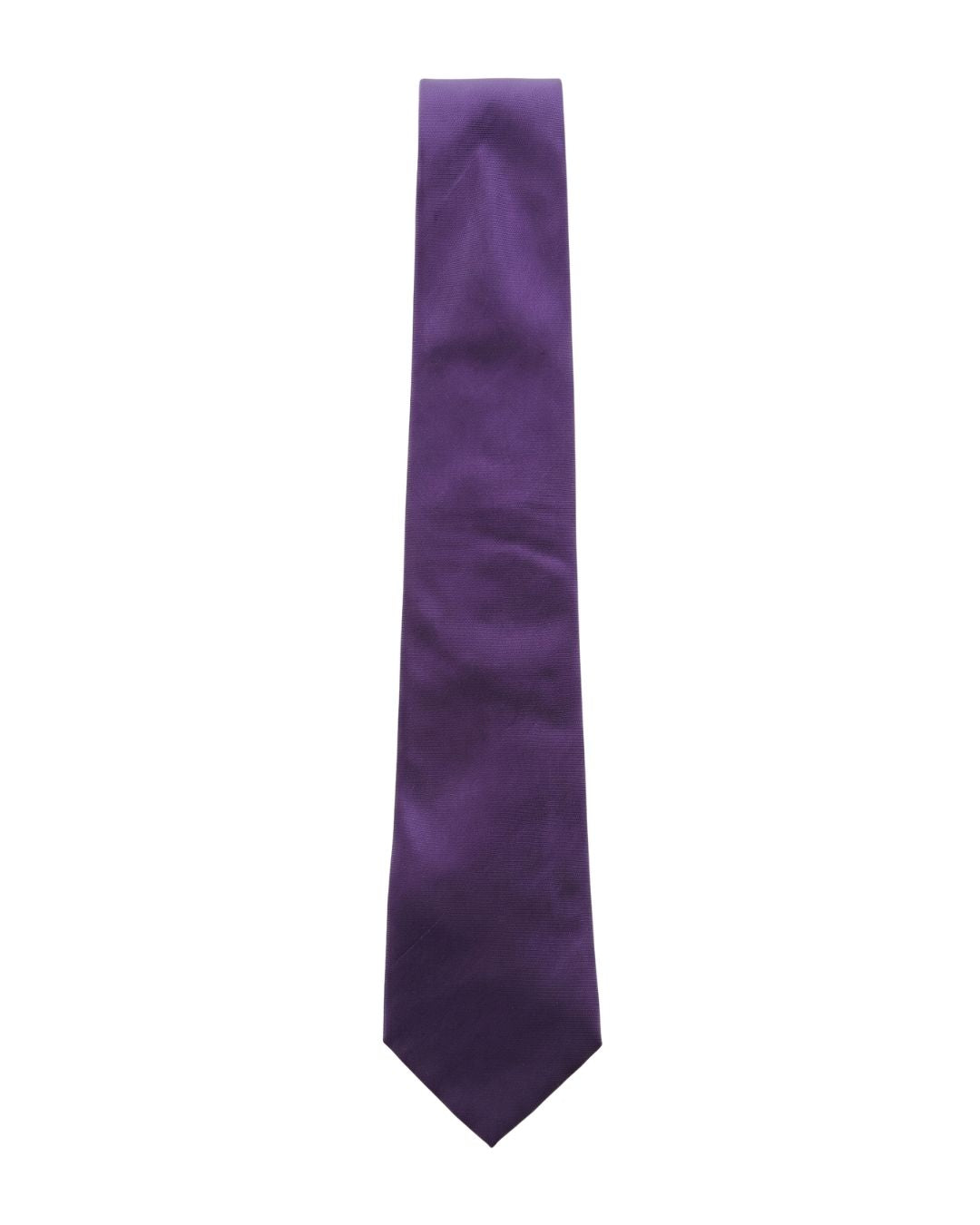 ARMANI COLLEZIONI Armani Collezioni Mens Purple Solid Silk Neck Tie