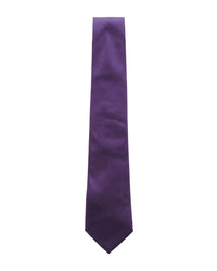 ARMANI COLLEZIONI Armani Collezioni Mens Purple Solid Silk Neck Tie