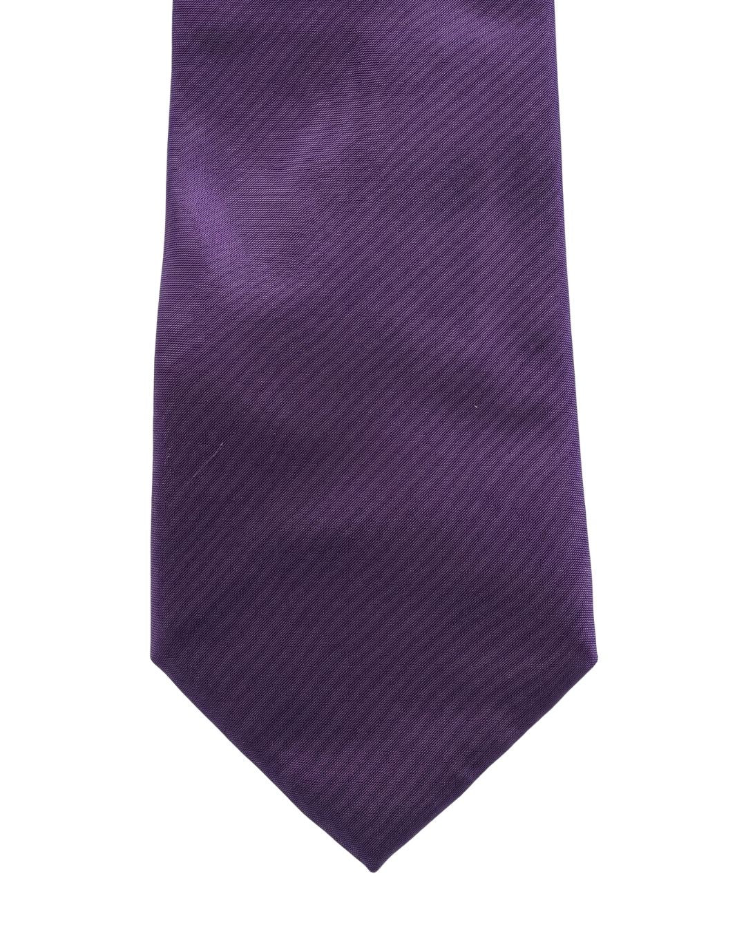 ARMANI COLLEZIONI Armani Collezioni Mens Purple Solid Silk Neck Tie