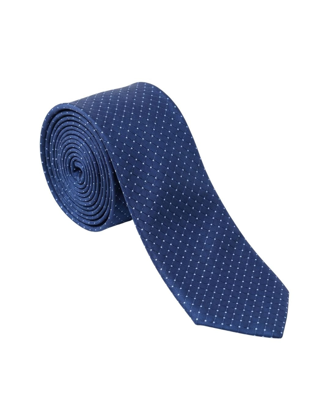 ARMANI COLLEZIONI Armani Collezione Mens Blue / White Micro Dot Neck Tie