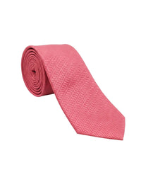 ARMANI COLLEZIONI Armani Collezione Mens Coral Pink Tonal Textured Neck Tie