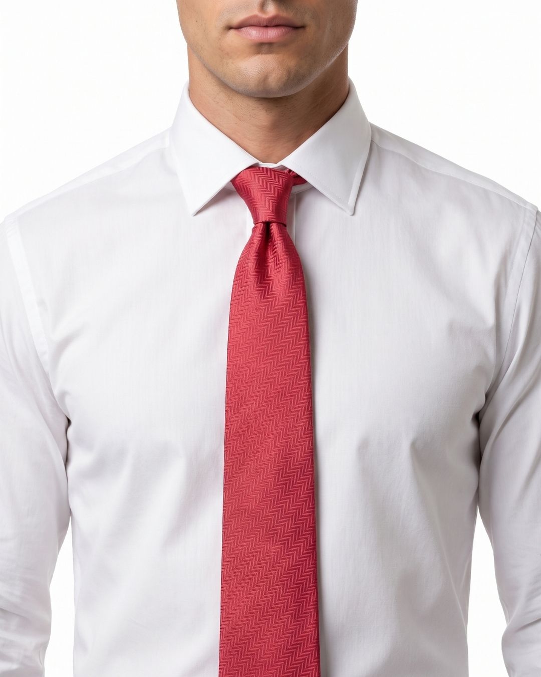 ARMANI COLLEZIONI Armani Collezione Mens Coral Pink Tonal Textured Neck Tie