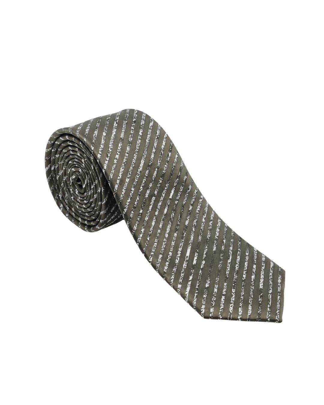 ARMANI COLLEZIONI Armani Collezioni Mens Gray / Sage Dash Silk Neck Tie