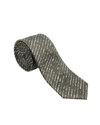 ARMANI COLLEZIONI Armani Collezioni Mens Gray / Sage Dash Silk Neck Tie