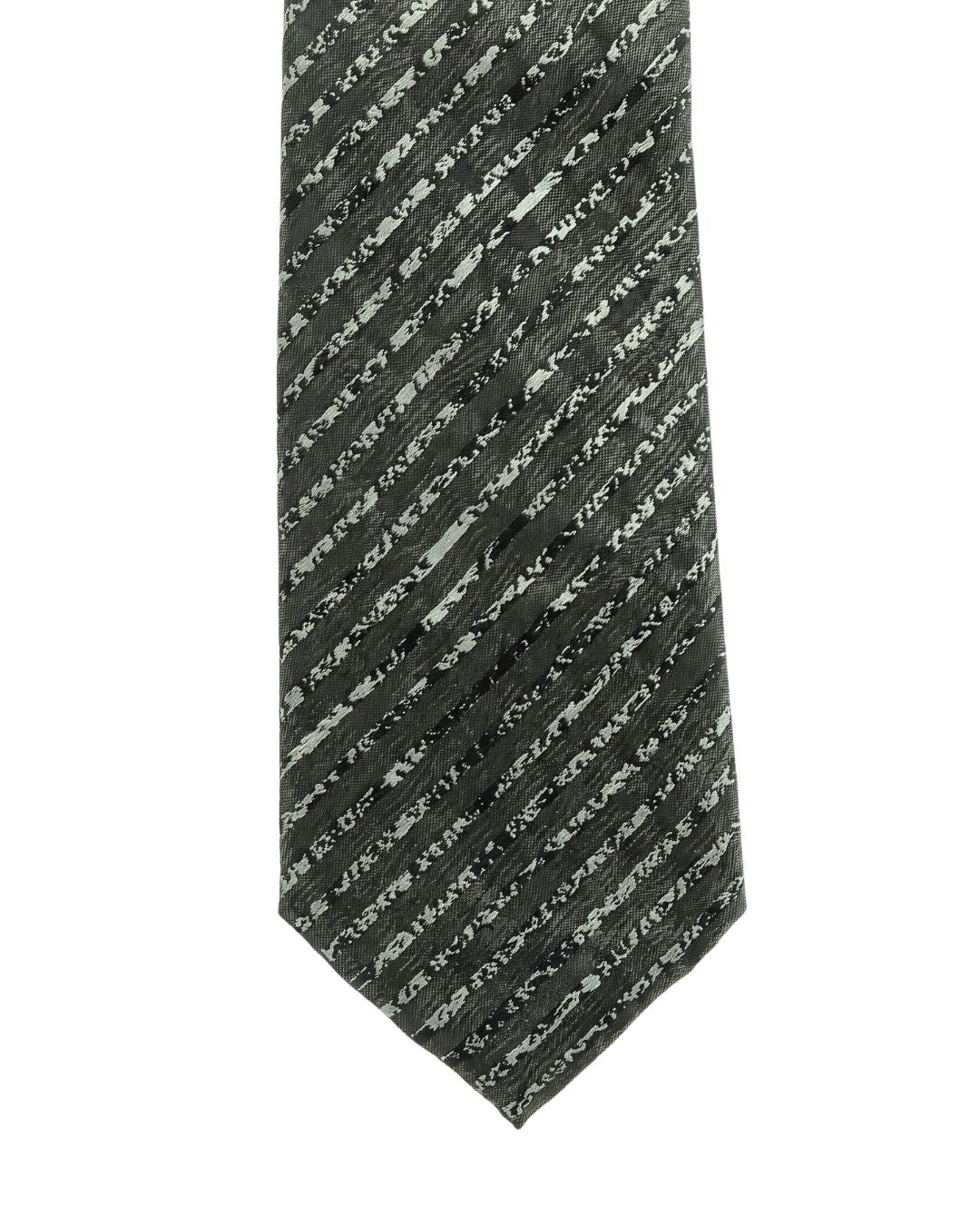ARMANI COLLEZIONI Armani Collezioni Mens Gray / Sage Dash Silk Neck Tie