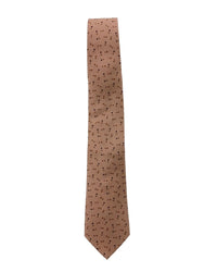 ARMANI COLLEZIONI Armani Collezioni Mens Tan / Brown Novelty Silk Neck Tie
