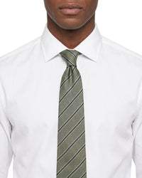 ARMANI COLLEZIONI Armani Collezioni Mens Mint Green / Black Micro Diamond Neck Tie