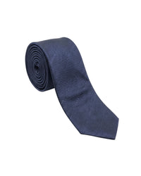 ARMANI COLLEZIONI Armani Collezione Mens Navy Blue Tonal Textured Neck Tie