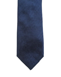 ARMANI COLLEZIONI Armani Collezione Mens Navy Blue Tonal Textured Neck Tie