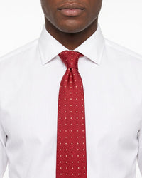 ARMANI COLLEZIONI Armani Collezione Mens Red / White Polka Dot Neck Tie