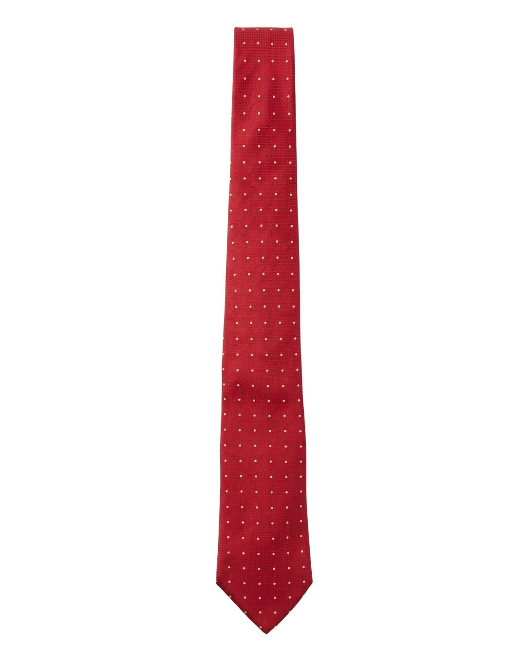ARMANI COLLEZIONI Armani Collezione Mens Red / White Polka Dot Neck Tie