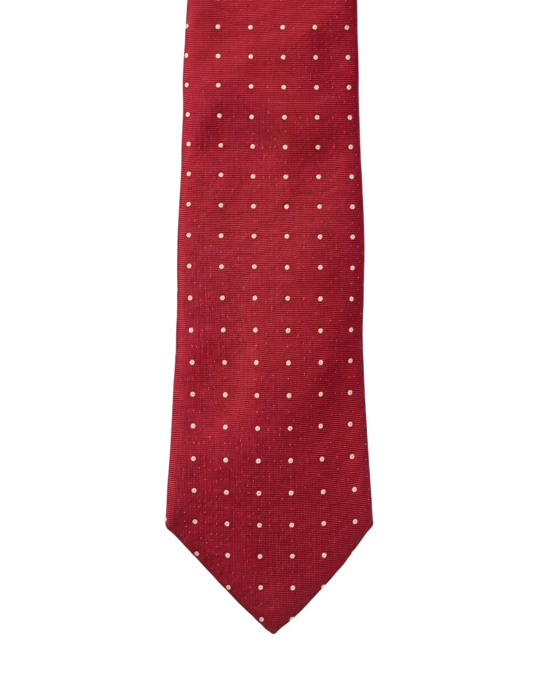 ARMANI COLLEZIONI Armani Collezione Mens Red / White Polka Dot Neck Tie