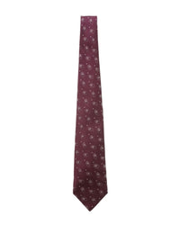 ARMANI COLLEZIONI Armani Collezioni Mens Burgundy / Gray Micro Paisley Neck Tie